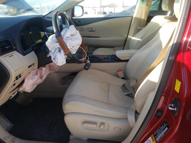 Photo 7 from auction – 2010 LEXUS RX 350 with VIN JTJBK1BA0A2002364