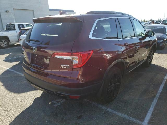 Photo 3 from auction – 2022 HONDA PILOT SE with VIN 5FNYF6H24NB070748