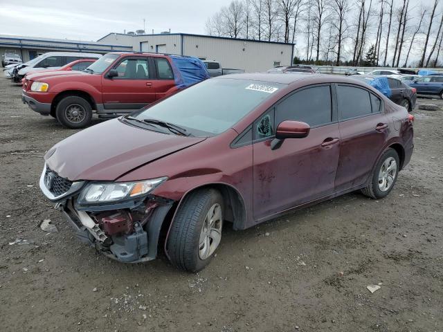 HONDA CIVIC LX 2015 with VIN 19XFB2F56FE291798 - Photo from auction