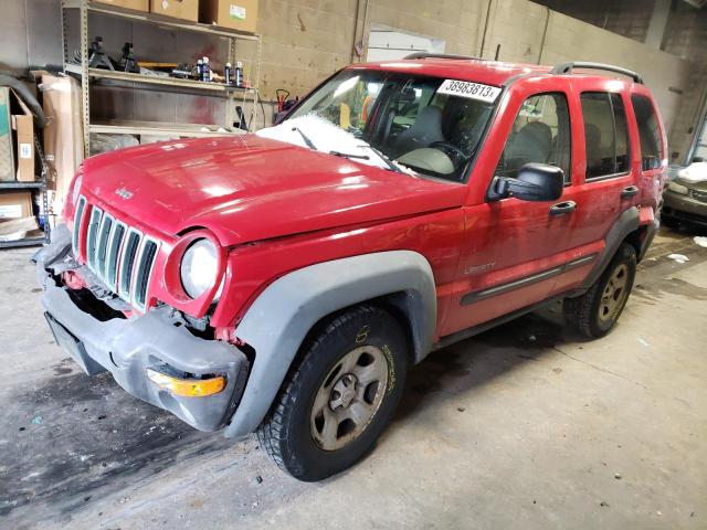 JEEP LIBERTY SP 2004 with VIN 1J4GL48K44W144702 - Photo from auction