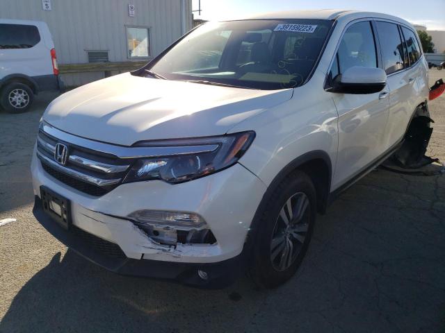 HONDA PILOT EXLN 2018 with VIN 5FNYF6H73JB059102 - Photo from auction