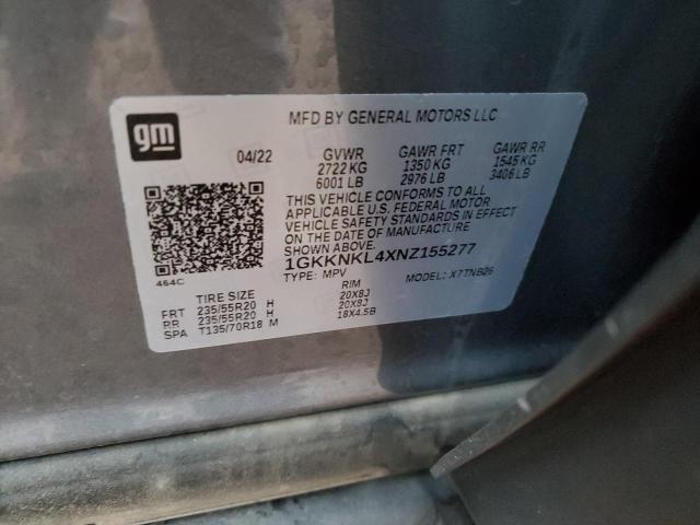 Photo 14 from auction – 2022 GMC ACADIA SLE with VIN 1GKKNKL4XNZ155277