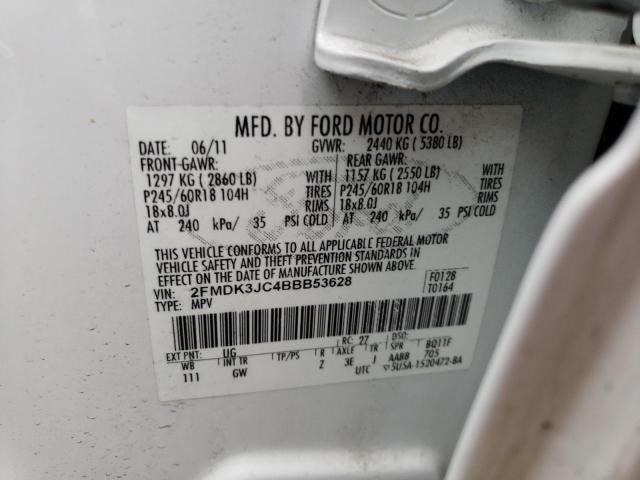 Photo 14 from auction – 2011 FORD EDGE SEL with VIN 2FMDK3JC4BBB53628