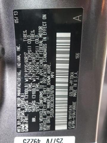Photo 14 from auction – 2013 TOYOTA SIENNA with VIN 5TDZK3DC3DS378789