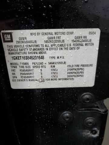 Photo 14 from auction – 2004 GMC ENVOY XL with VIN 1GKET16S646231648