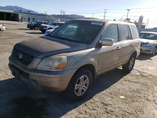 HONDA PILOT 2003 with VIN 2HKYF18513H604185 - Photo from auction