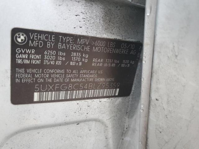 Photo 14 from auction – 2011 BMW X6 XDRIVE5 with VIN 5UXFG8C54BLZ95359