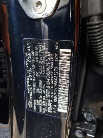Photo 14 from auction – 2022 HYUNDAI TUCSON SEL with VIN KM8JFCA15NU035270