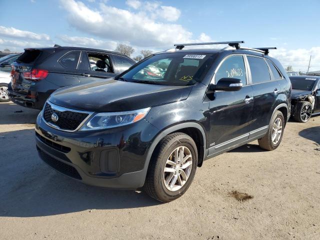 KIA SORENTO LX 2014 with VIN 5XYKTDA77EG444710 - Photo from auction
