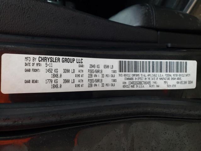 Photo 14 from auction – 2011 DODGE DURANGO EX with VIN 1D4RD2GG8BC706485