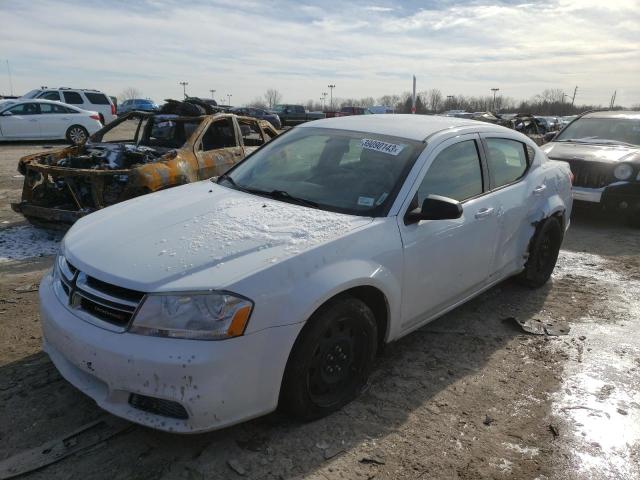 DODGE AVENGER SE 2013 with VIN 1C3CDZAB7DN572072 - Photo from auction