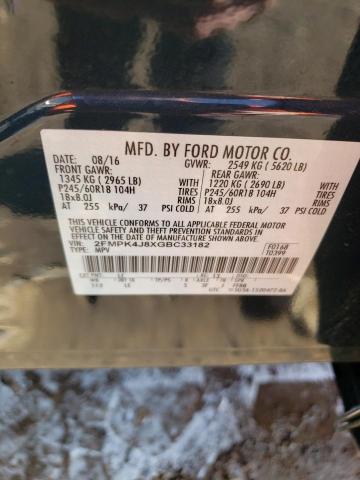Photo 14 from auction – 2016 FORD EDGE SEL with VIN 2FMPK4J8XGBC33182