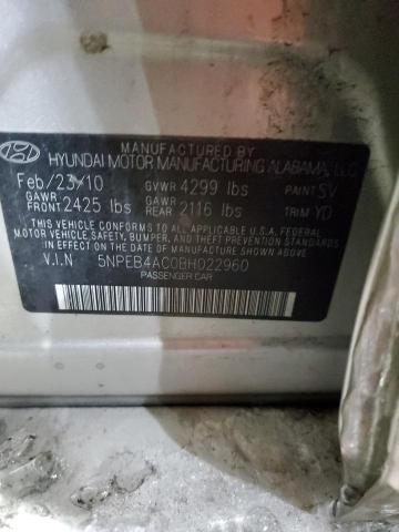 Photo 10 from auction – 2011 HYUNDAI SONATA GLS with VIN 5NPEB4AC0BH022960