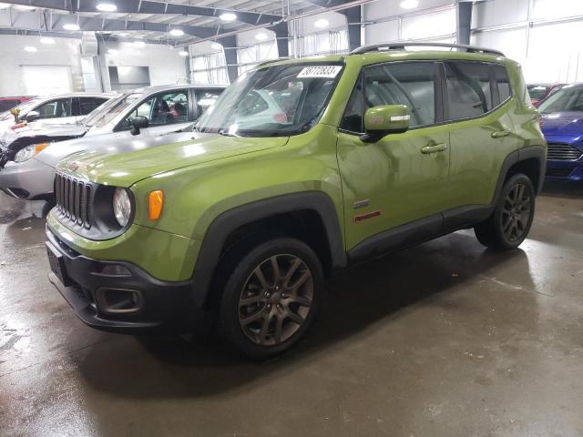 JEEP RENEGADE L 2016 with VIN ZACCJBBTXGPC85663 - Photo from auction