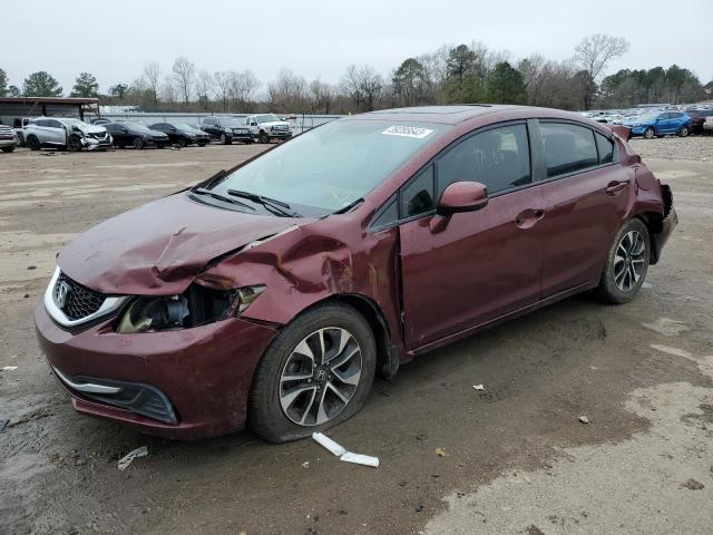 HONDA CIVIC EX 2013 with VIN 2HGFB2F86DH550500 - Photo from auction