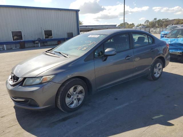 HONDA CIVIC LX 2013 with VIN 19XFB2F58DE100461 - Photo from auction