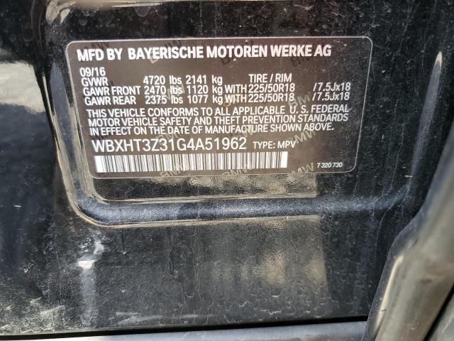Photo 14 from auction – 2016 BMW X1 XDRIVE2 with VIN WBXHT3Z31G4A51962