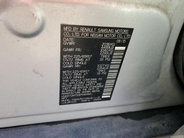 Photo 14 from auction – 2016 NISSAN ROGUE S with VIN KNMAT2MT5GP599393