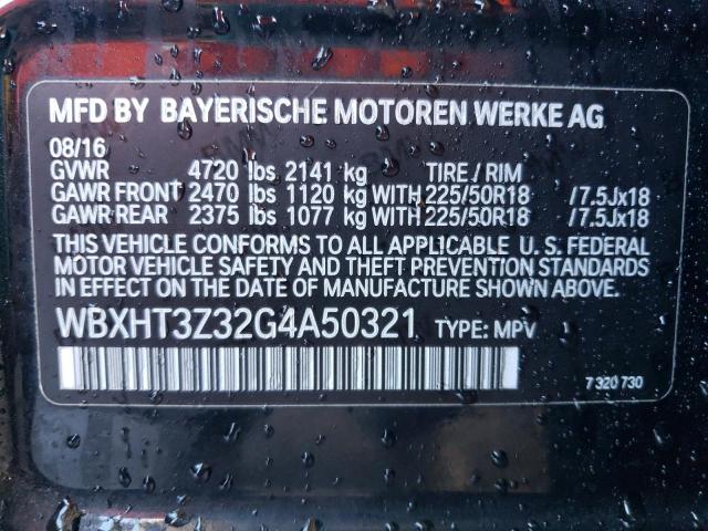 Photo 14 from auction – 2016 BMW X1 XDRIVE2 with VIN WBXHT3Z32G4A50321