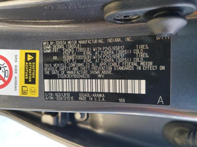 Photo 14 from auction – 2011 TOYOTA HIGHLANDER with VIN 5TDZK3EH1BS048236