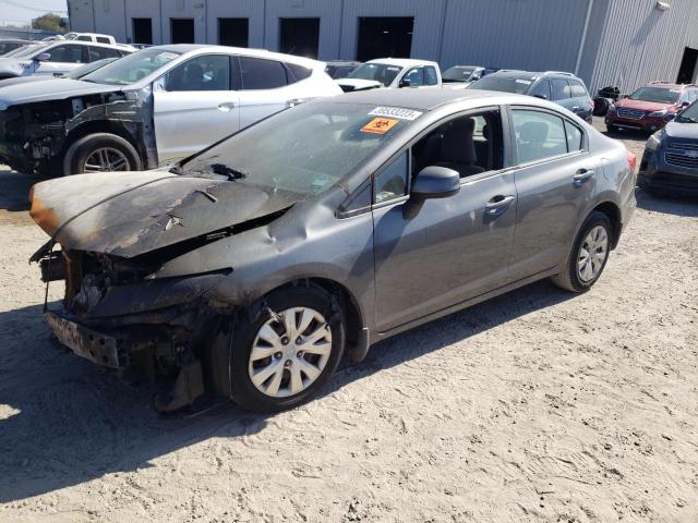 HONDA CIVIC LX 2012 with VIN 19XFB2F5XCE010971 - Photo from auction