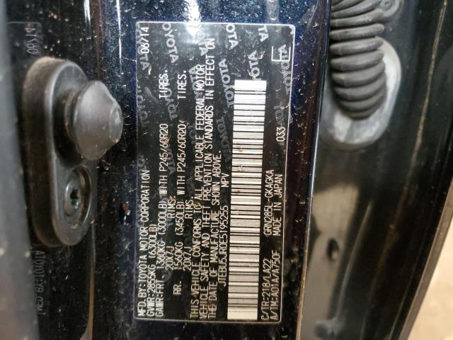 Photo 14 from auction – 2014 TOYOTA 4RUNNER SR with VIN JTEBU5JR0E5195255