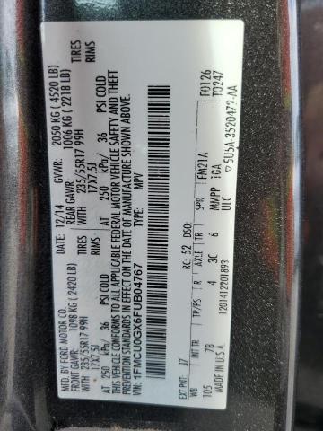 Photo 14 from auction – 2015 FORD ESCAPE SE with VIN 1FMCU0GX6FUB04767