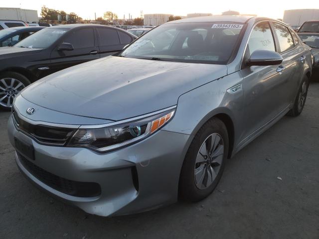KIA OPTIMA HYB 2017 with VIN KNAGT4LC8H5004957 - Photo from auction
