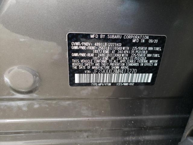Photo 14 from auction – 2021 SUBARU FORESTER T with VIN JF2SKAXC8MH413270