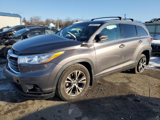 TOYOTA HIGHLANDER 2016 with VIN 5TDJKRFH5GS344057 - Photo from auction