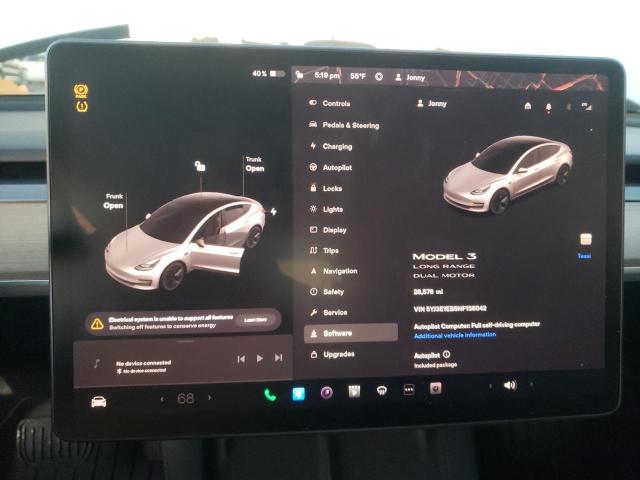 Photo 9 from auction – 2022 TESLA MODEL 3 with VIN 5YJ3E1EB5NF156042