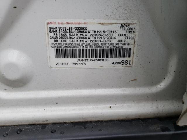 Photo 14 from auction – 2007 MITSUBISHI OUTLANDER with VIN JA4MS31X47Z009163