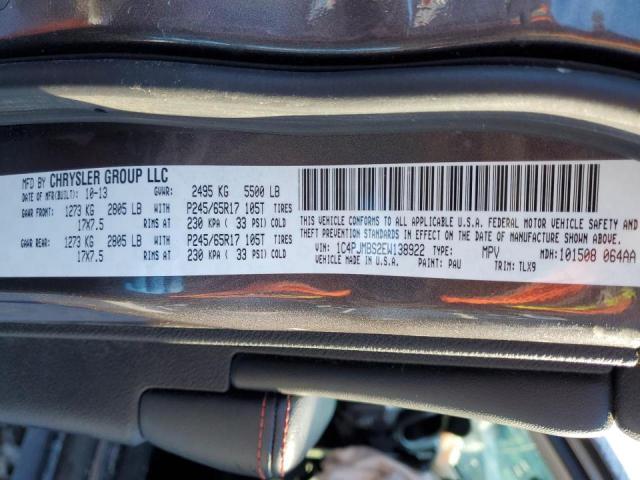 Photo 14 from auction – 2014 JEEP CHEROKEE T with VIN 1C4PJMBS2EW138922