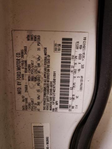 Photo 14 from auction – 2007 FORD EXPLORER E with VIN 1FMEU74E97UB81591