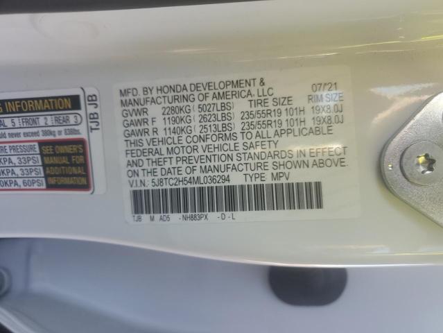 Photo 14 from auction – 2021 ACURA RDX TECHNO with VIN 5J8TC2H54ML036294