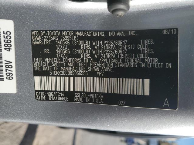 Photo 14 from auction – 2011 TOYOTA SIENNA LE with VIN 5TDKK3DC9BS066555