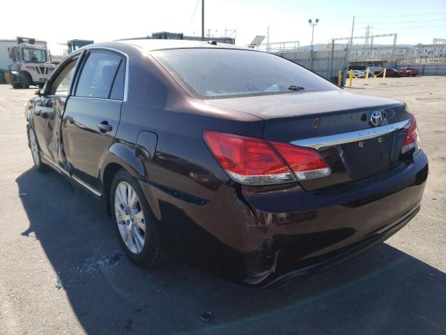 Photo 2 from auction – 2012 TOYOTA AVALON BAS with VIN 4T1BK3DB1CU448787