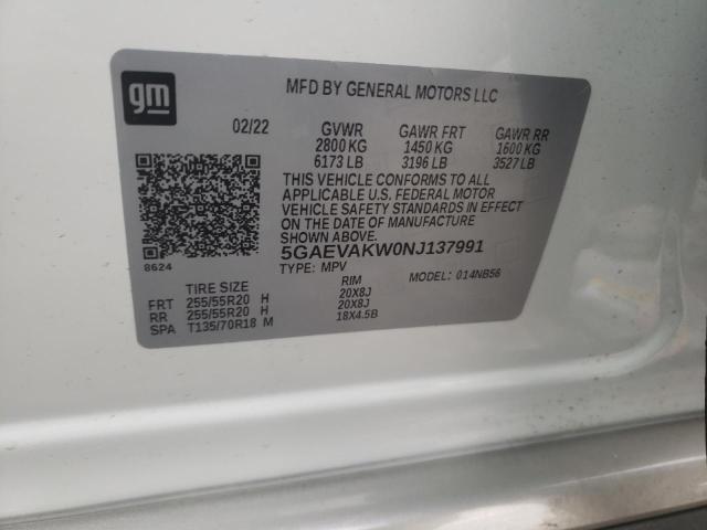 Photo 14 from auction – 2022 BUICK ENCLAVE ES with VIN 5GAEVAKW0NJ137991