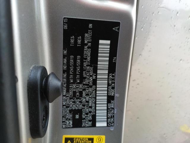 Фото 14 с аукциона – 2015 TOYOTA HIGHLANDER с VIN 5TDYKRFH2FS094709