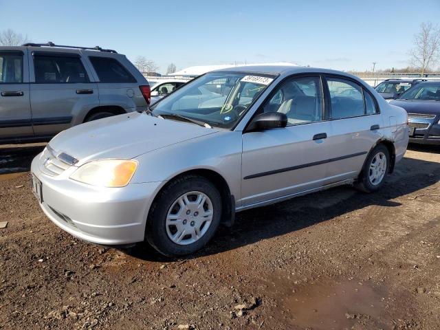 HONDA CIVIC DX 2001 with VIN 2HGES16211H525680 - Photo from auction