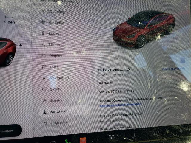 Photo 9 from auction – 2018 TESLA MODEL 3 with VIN 5YJ3E1EA2JF031159