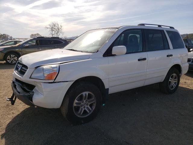 HONDA PILOT EXL 2004 with VIN 2HKYF18744H544275 - Photo from auction