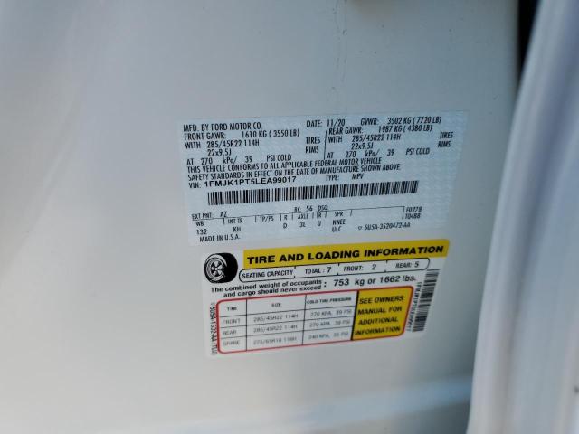 Photo 14 from auction – 2020 FORD EXPEDITION with VIN 1FMJK1PT5LEA99017