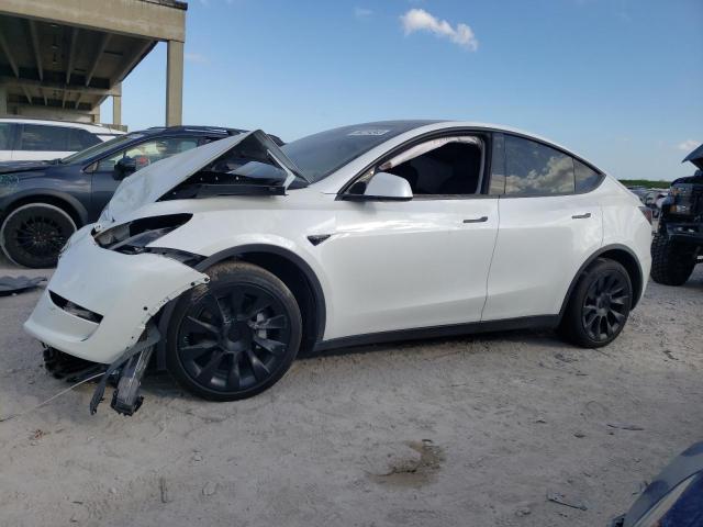 TESLA MODEL Y 2021 with VIN 5YJYGDEE6MF153581 - Photo from auction