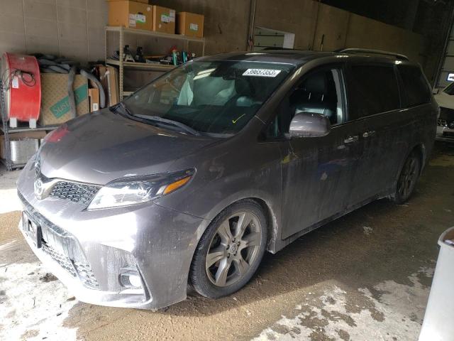 TOYOTA SIENNA SE 2018 with VIN 5TDXZ3DC2JS926165 - Photo from auction