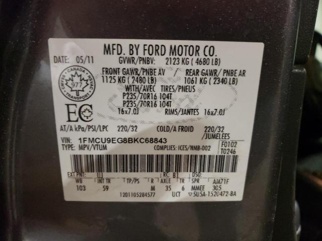 Foto 14 de la subasta – 2011 FORD ESCAPE LIM con VIN 1FMCU9EG8BKC68843