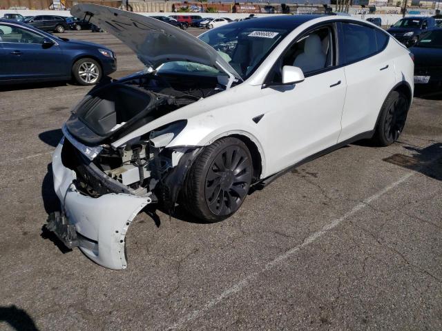 Photo 1 from auction – 2021 TESLA MODEL Y with VIN 5YJYGDEF9MF230212