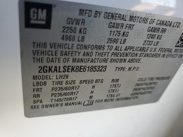 Photo 14 from auction – 2014 GMC TERRAIN SL with VIN 2GKALSEK8E6185323