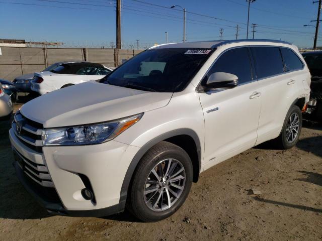 TOYOTA HIGHLANDER 2018 with VIN 5TDJGRFH6JS043015 - Photo from auction