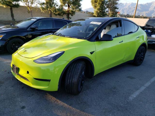 TESLA MODEL Y 2021 with VIN 5YJYGDEF2MF277498 - Photo from auction